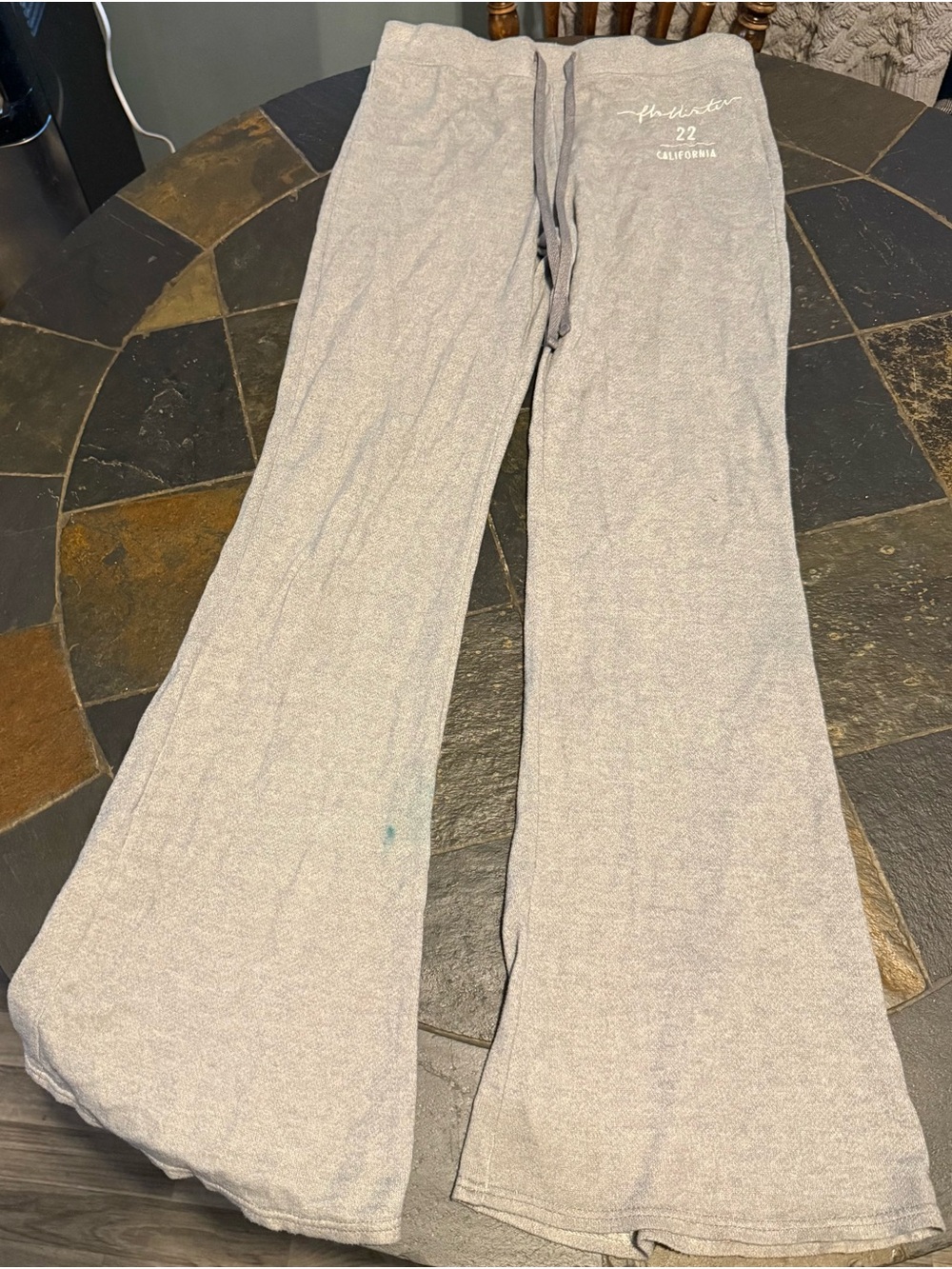Hollister Heather Gray Pull-On Flare Joggers
